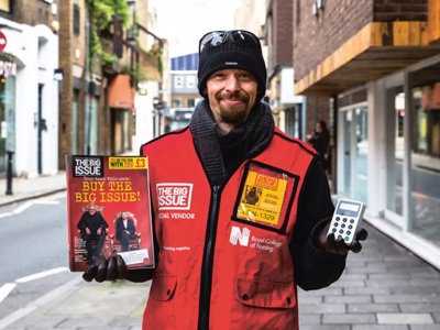 Big Issue vendor