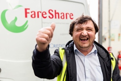 Driver's mate volunteer with FareShare