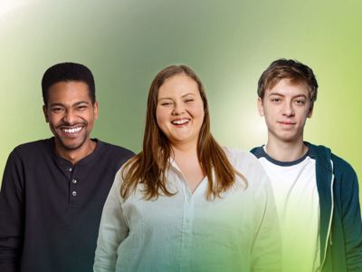 3 people smiling