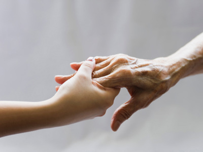 hands touching