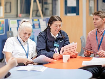 people around a table