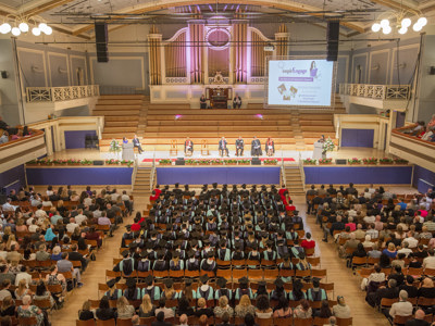 inside de montfort hall